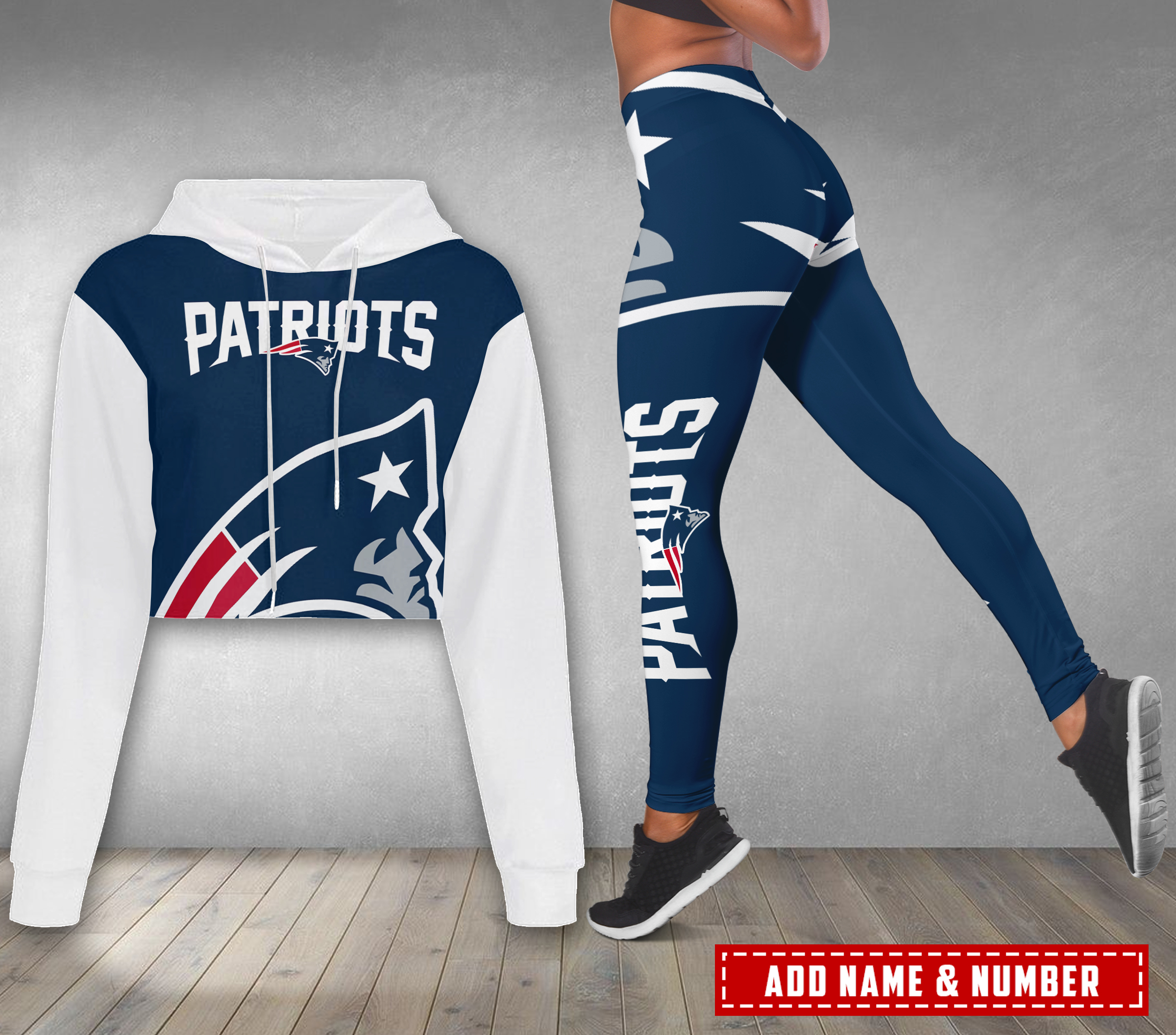 New-England-Patriots-Personalized-Combo-Croptop-Hoodie-And-Leggings-CHL1161 New England Patriots Personalized Combo Croptop Hoodie And Leggings CHL1161