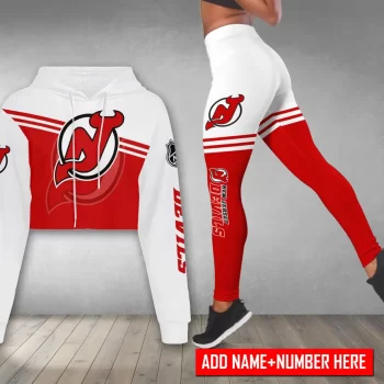 New Jersey Devils Personalized Combo Croptop Hoodie And Leggings CHL1185