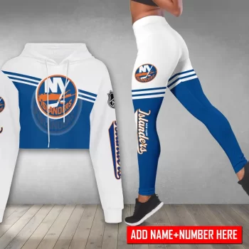 New York Islanders Personalized Combo Croptop Hoodie And Leggings CHL1187