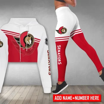 Ottawa Senators Personalized Combo Croptop Hoodie And Leggings CHL1174
