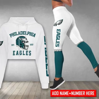 Philadelphia Eagles Personalized Combo Croptop Hoodie And Leggings CHL1162