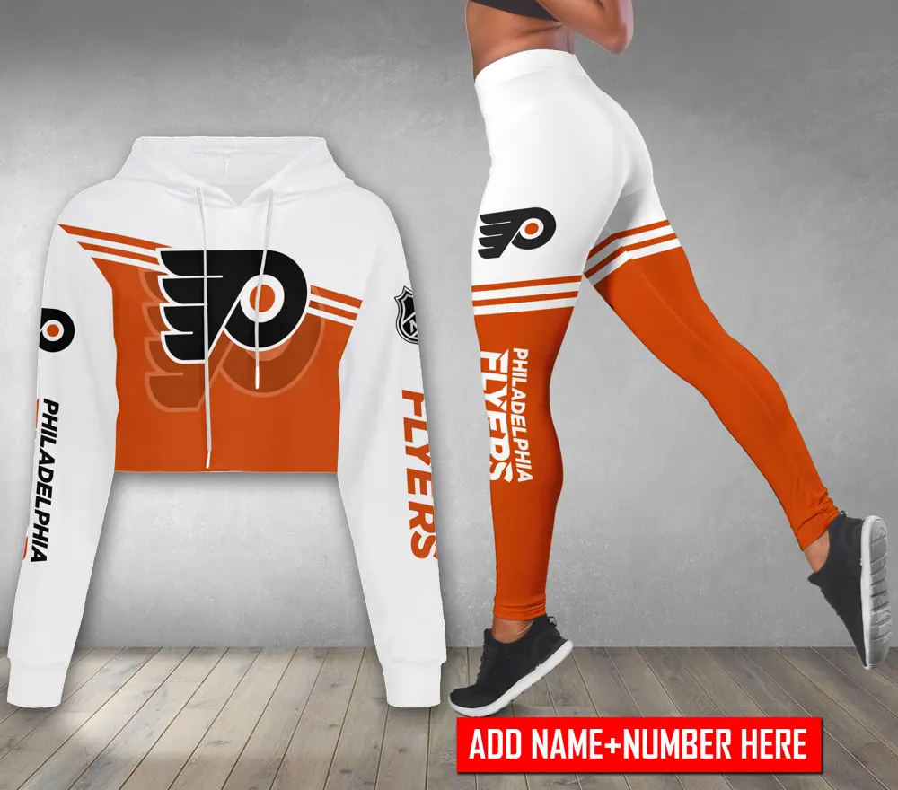 Philadelphia-Flyers-Personalized-Combo-Croptop-Hoodie-And-Leggings-CHL1195 Philadelphia Flyers Personalized Combo Croptop Hoodie And Leggings CHL1195