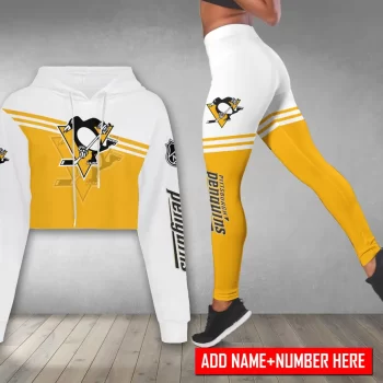 Pittsburgh Penguins Personalized Combo Croptop Hoodie And Leggings CHL1194