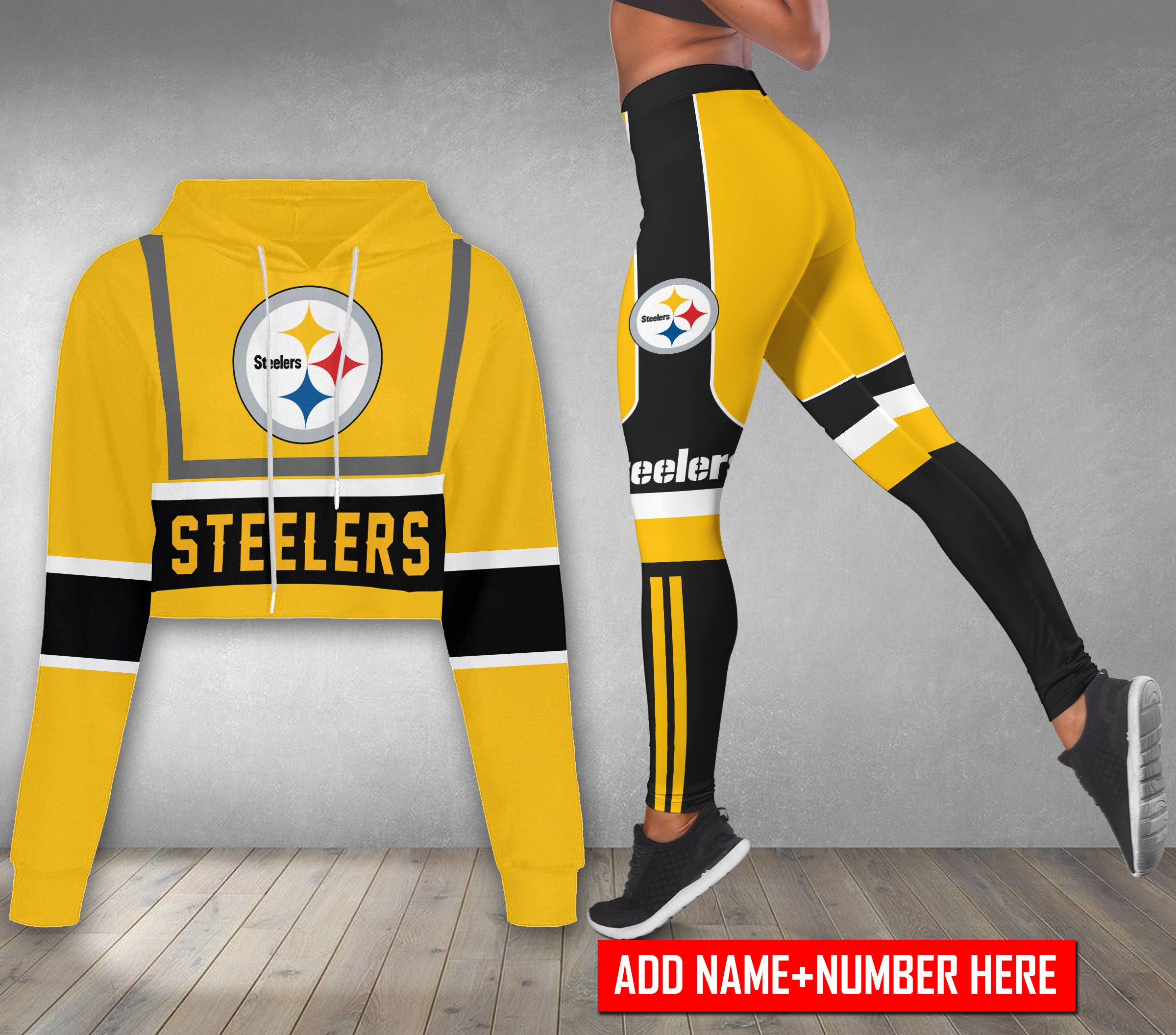 Pittsburgh-Steelers-Personalized-Combo-Croptop-Hoodie-And-Leggings-CHL1144 Pittsburgh Steelers Personalized Combo Croptop Hoodie And Leggings CHL1144