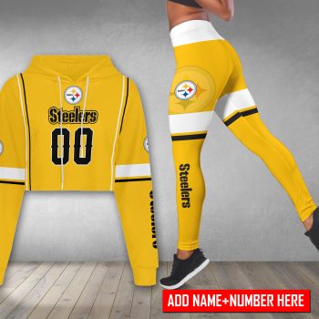 Pittsburgh Steelers Personalized Combo Croptop Hoodie And Leggings CHL1159