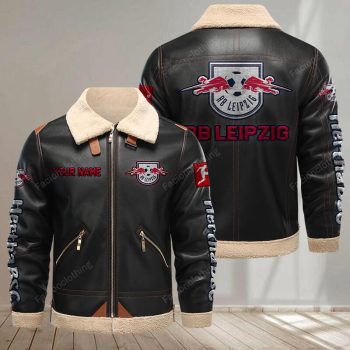 RB Leipzig Leather Jacket - Black