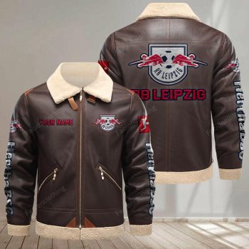 RB Leipzig Leather Jacket - Brown