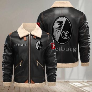 SC Freiburg Leather Jacket - Black