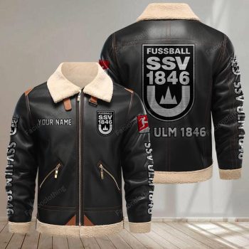 SSV Ulm 1846 Fussball Leather Jacket - Black