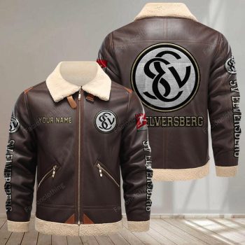 SV Elversberg Leather Jacket - Brown