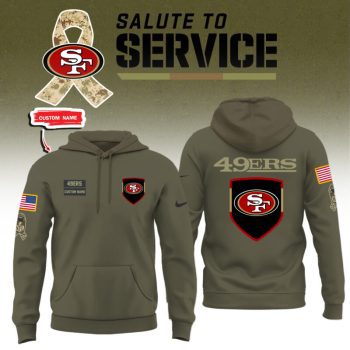 San Francisco 49ers 2025 Salute to Service Limited Edition Unisex Performance Hoodie