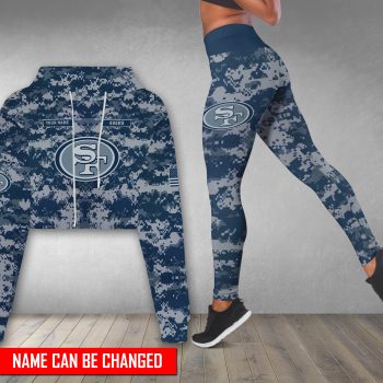San Francisco 49ers Personalized Combo Croptop Hoodie And Leggings CHL1140