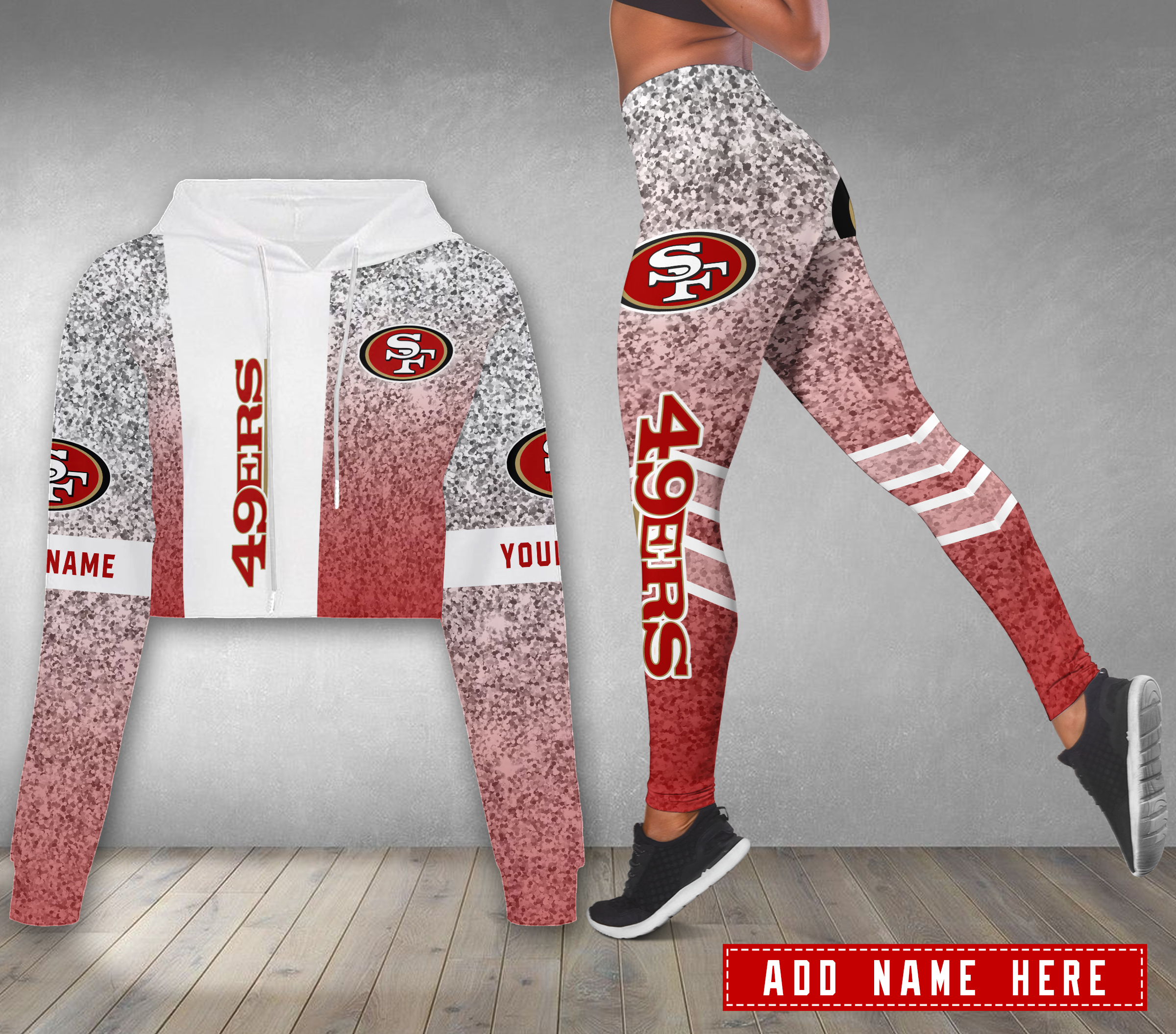 San-Francisco-49ers-Personalized-Combo-Croptop-Hoodie-And-Leggings-CHL1143 San Francisco 49ers Personalized Combo Croptop Hoodie And Leggings CHL1143