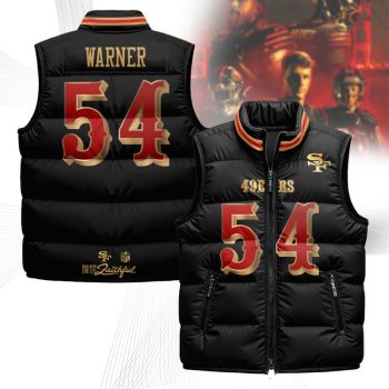 San Francisco 49ers Rivalry Series Puffer Vest Sleeveless Down Jacket- Fred Warner - 54