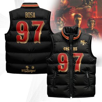 San Francisco 49ers Rivalry Series Puffer Vest Sleeveless Down Jacket- Nick Bosa - 97