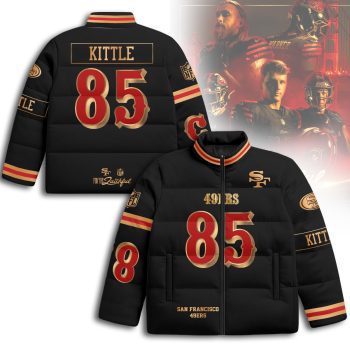 San Francisco 49ers Rivalry Series Stand Collar Puffer Jacket - George Kittle - 85