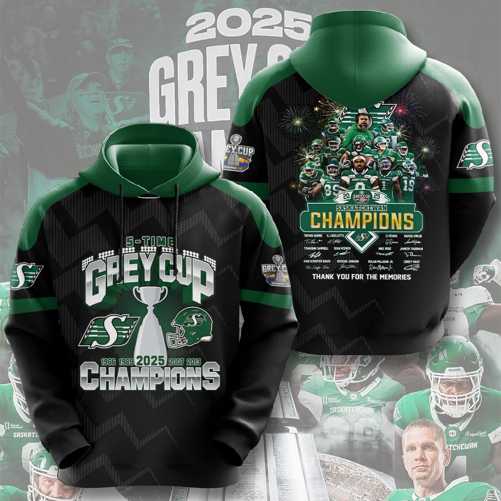 Saskatchewan-Roughriders-2025-Champions-Unisex-Performance-Hoodie-NDT1001 Saskatchewan Roughriders 2025 Champions Unisex Performance Hoodie NDT1001