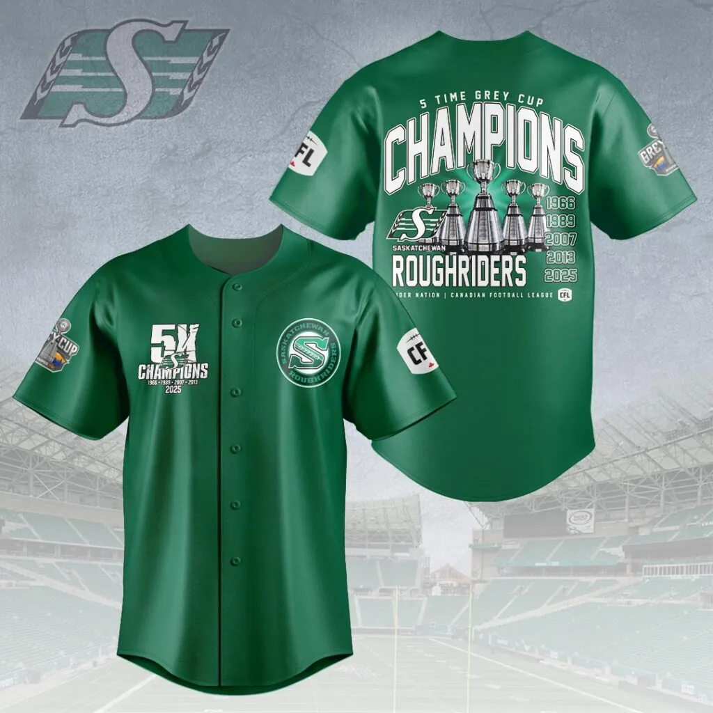 Saskatchewan-Roughriders-2025-Grey-Cup-Champions-Baseball-Jersey-NDT1089-1