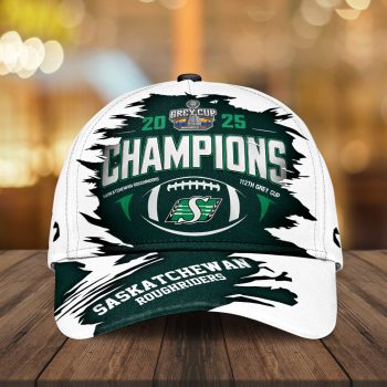Saskatchewan Roughriders 2025 Grey Cup Champions Classic Cap NDT1253