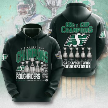 Saskatchewan Roughriders 2025 Grey Cup Champions Unisex Performance Hoodie NDT1006