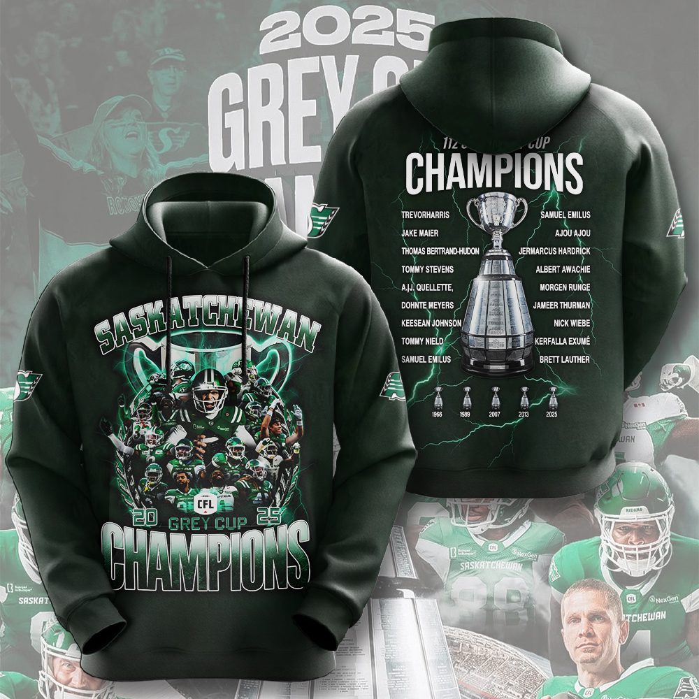Saskatchewan-Roughriders-2025-Grey-Cup-Champions-Unisex-Performance-Hoodie-NDT1010 Saskatchewan Roughriders 2025 Grey Cup Champions Unisex Performance Hoodie NDT1010