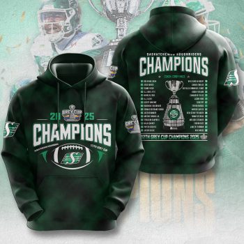 Saskatchewan Roughriders 2025 Grey Cup Champions Unisex Performance Hoodie NDT1014