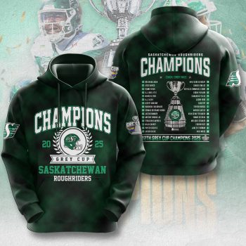 Saskatchewan Roughriders 2025 Grey Cup Champions Unisex Performance Hoodie NDT1016