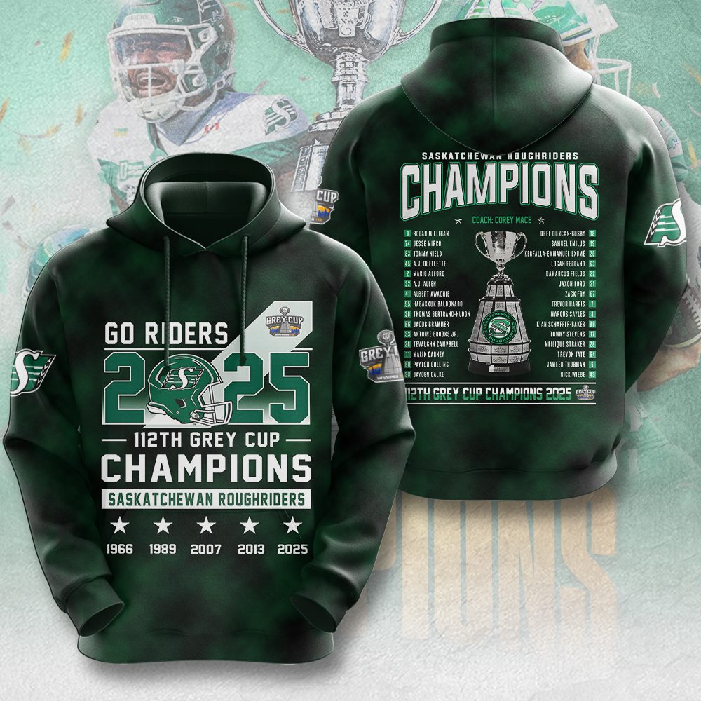 Saskatchewan-Roughriders-2025-Grey-Cup-Champions-Unisex-Performance-Hoodie-NDT1017 Saskatchewan Roughriders 2025 Grey Cup Champions Unisex Performance Hoodie NDT1017