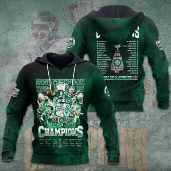 Saskatchewan Roughriders 2025 Grey Cup Champions Unisex Performance Hoodie NDT1044