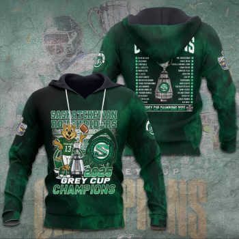 Saskatchewan Roughriders 2025 Grey Cup Champions Unisex Performance Hoodie NDT1045