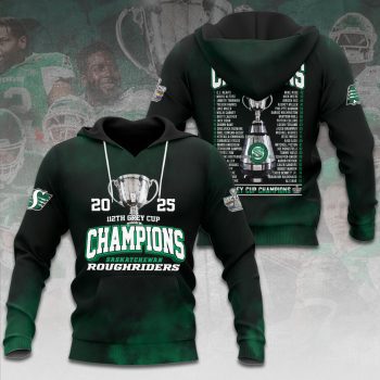 Saskatchewan Roughriders 2025 Grey Cup Champions Unisex Performance Hoodie NDT1048