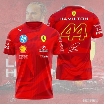 Scuderia Ferrari x Lewis Hamilton 2025 Unisex Performance T-Shirt NDT1412