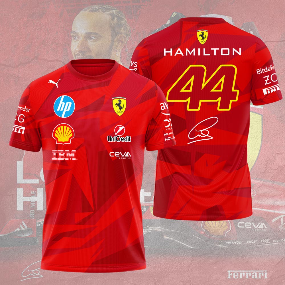 Scuderia-Ferrari-x-Lewis-Hamilton-2025-Unisex-Performance-T-Shirt-NDT1412 Scuderia Ferrari x Lewis Hamilton 2025 Unisex Performance T-Shirt NDT1412