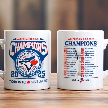 Toronto Blue Jays 2025 American League Champions Ceramic Mug NDT1293