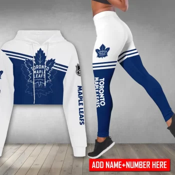Toronto Maple Leafs Personalized Combo Croptop Hoodie And Leggings CHL1191