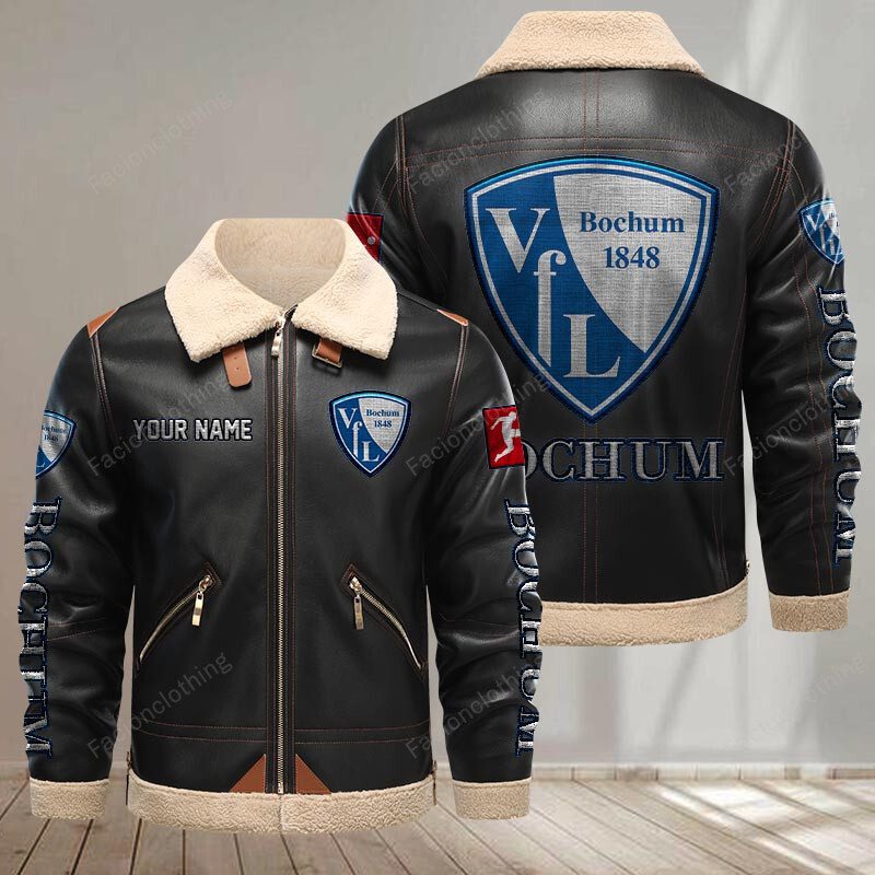 VfL-Bochum-Leather-Jacket-Black VfL Bochum Leather Jacket - Black