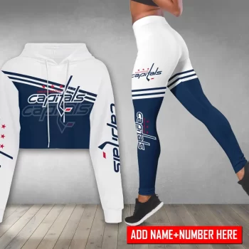 Washington Capitals Personalized Combo Croptop Hoodie And Leggings CHL1192