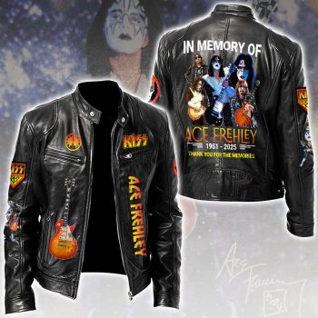 Ace Frehley Motorcycle Leather Jacket