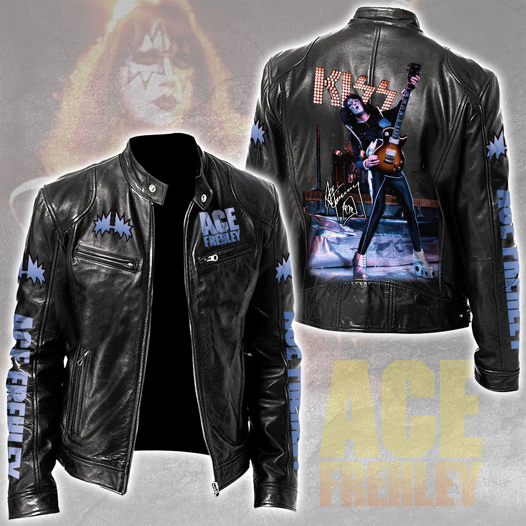 Ace-Frehley-x-KISS-Motorcycle-Leather-Jacket Ace Frehley x KISS Motorcycle Leather Jacket