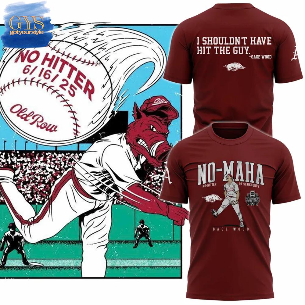 Arkansas-Razorbacks-No-Hitter-No-Maha-Special-Edition-Unisex-Performance-T-Shirt Arkansas Razorbacks No Hitter No-Maha Special Edition Unisex Performance T-Shirt
