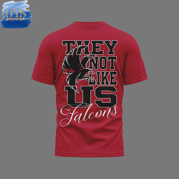 Atlanta Falcons They Not Like Us Limited Red TShirt