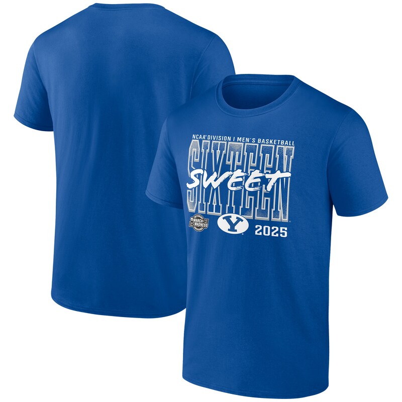 BYU-Cougars-2025-NCAA-Mens-Basketball-Tournament-March-Madness-Sweet-16-T-Shirt-Royal BYU Cougars 2025 NCAA Men's Basketball Tournament March Madness Sweet 16 T-Shirt - Royal