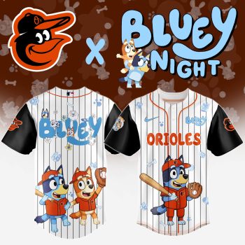Baltimore Orioles MLB x Bluey And Bingo Special Edition Baseball Jersey 2025 DBJ1004