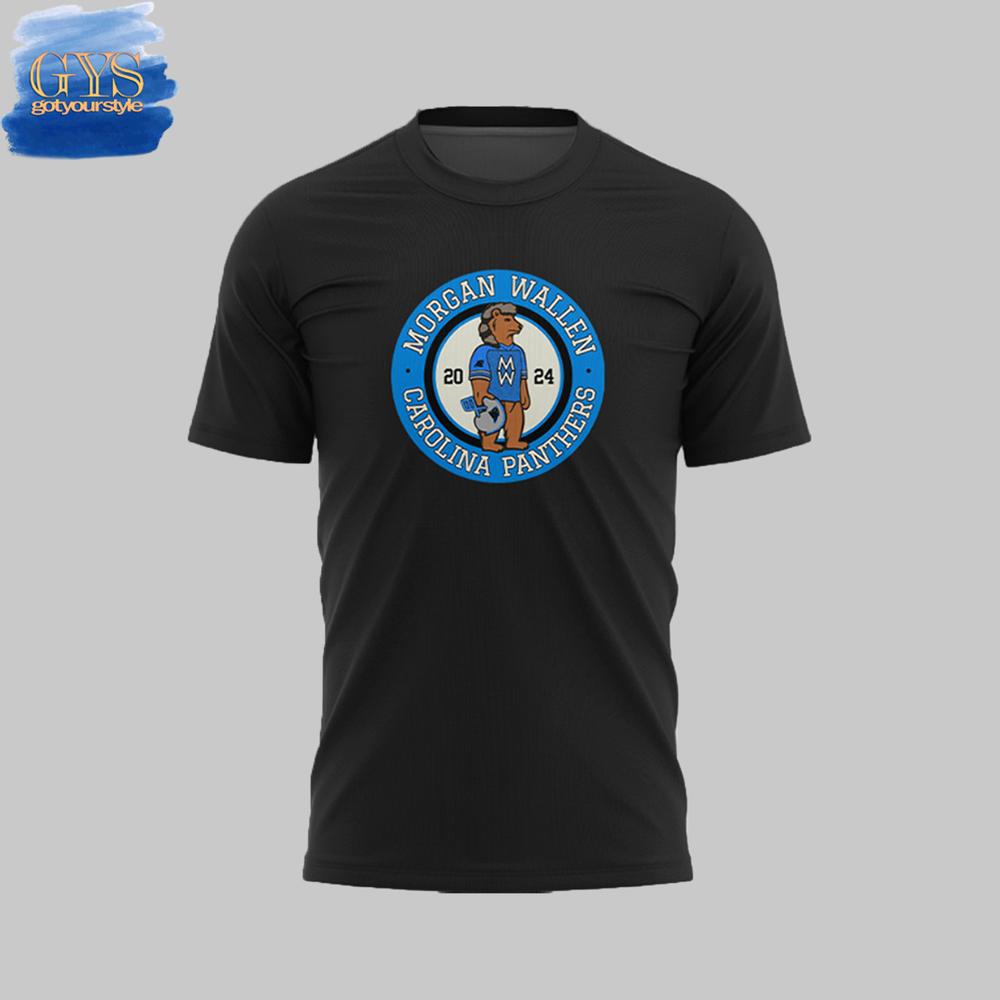Carolina Panthers x Morgan Wallen At Bank of America Stadium Black TShirt