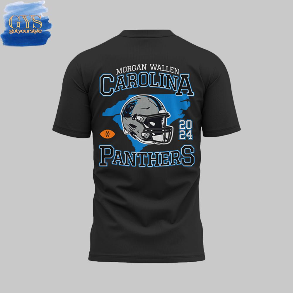 Carolina Panthers x Morgan Wallen At Bank of America Stadium Black TShirt