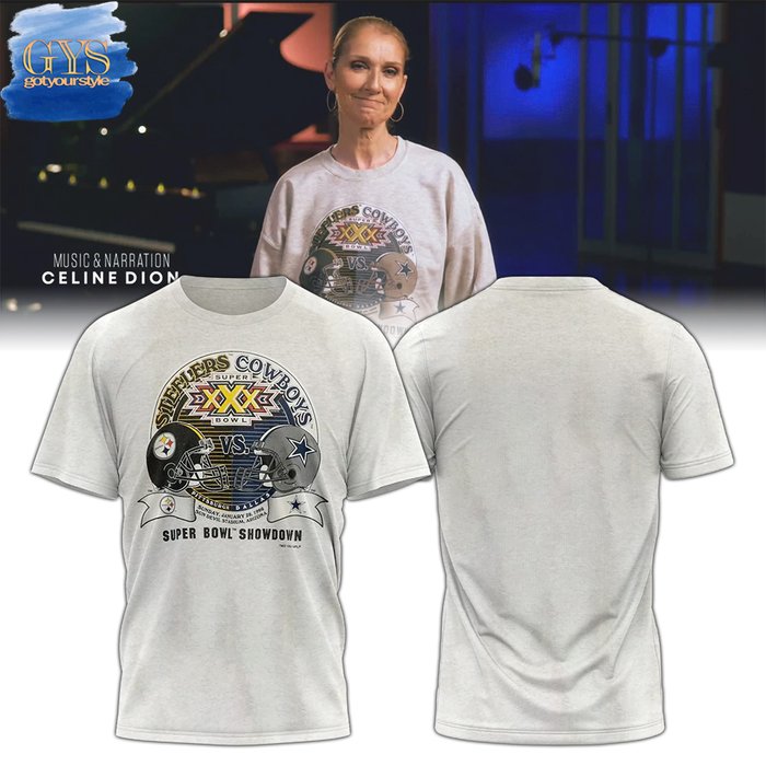 Celine Dion Dallas Cowboys X Pittsburgh Steelers Showdown 2024 Limited TShirt Celine Dion Dallas Cowboys X Pittsburgh Steelers Showdown 2024 Limited Unisex Performance T-Shirt