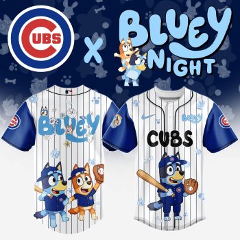 Chicago Cubs MLB x Bluey And Bingo Special Edition Baseball Jersey 2025 DBJ1006
