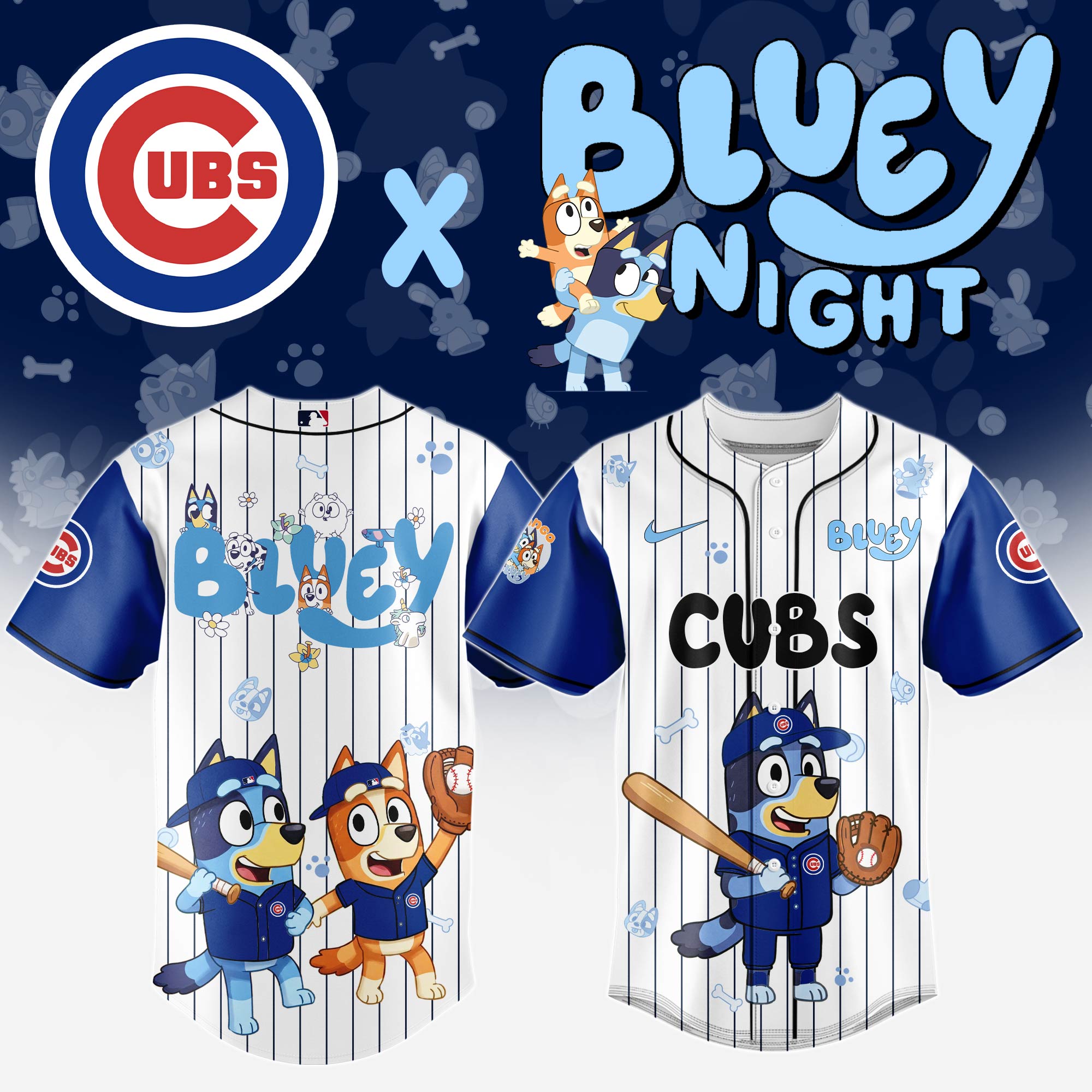 Chicago-Cubs-MLB-x-Bluey-And-Bingo-Special-Edition-Baseball-Jersey-2025-DBJ1006 Chicago Cubs MLB x Bluey And Bingo Special Edition Baseball Jersey 2025 DBJ1006