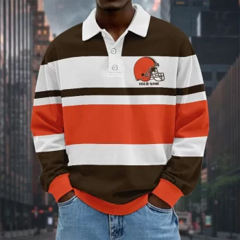 Cleveland Browns NFL Collar Sweatshirt Custom Name Gift For Fan