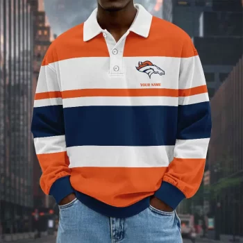 Denver Broncos NFL Collar Sweatshirt Custom Name Gift For Fan